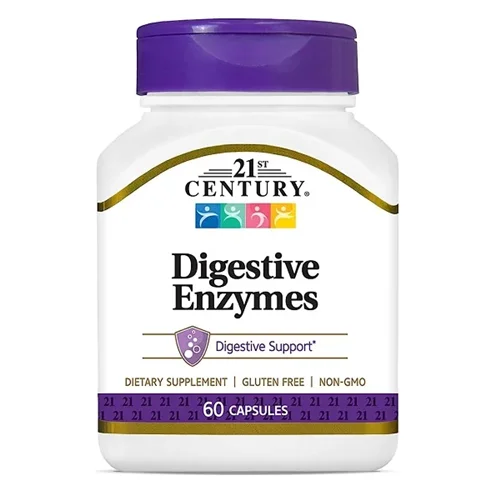 مکمل آنزیم گوارشی سنتری 60 عددی - 21st Century Digestive Enzymes
