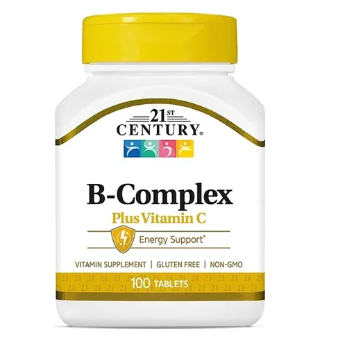 ویتامین B کمپلکس همراه با ویتامین سی سنتری 100 عددی - 21st century B Complex Plus Vitamin C