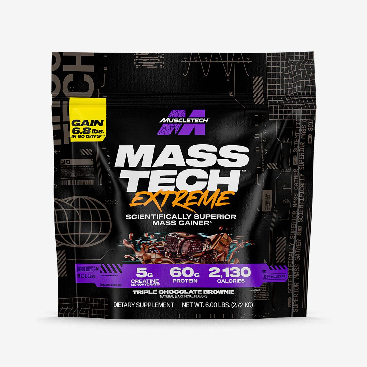 مس تک اکستریم 2000 ماسل تک 12 پوندی - Muscletech Mass Tech Extreme