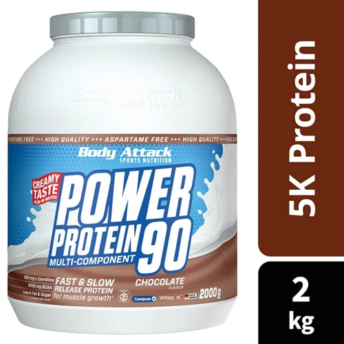 پروتئین وی 90 بادی اتک - BODY ATTACK POWER PROTEIN 90 2kg